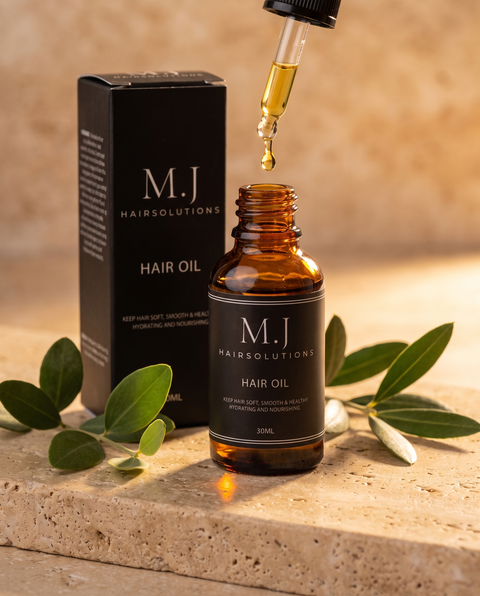 Hair Oil met doos van M.J Hairsolutions