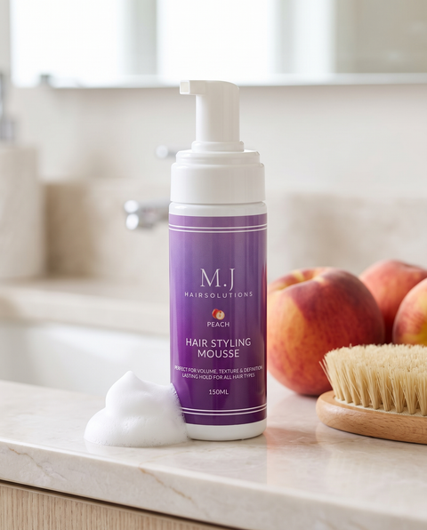 Hair Styling Mousse Perzik van M.J Hairsolutions