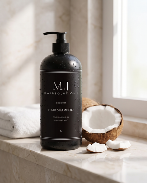 Hair Shampoo Kokos 1 liter van M.J Hairsolutions